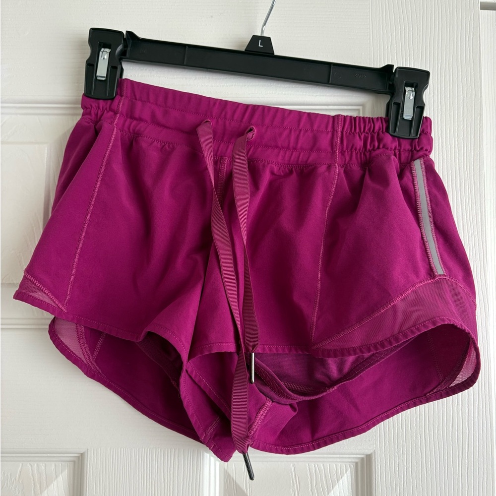 Pink Lululemon Hotty Hot Shorts 2.5”